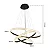 PENDENTE SKYLIGHT SKY-4011PT APOGEU Ø80+Ø60+Ø40CM PRETA 8960 LUMENS 3000K - Imagem 2