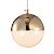 PENDENTE SKYLIGHT SKY-4015 PENDENTE GLOB FRENCH GOLD E TRANSP Ø12CMX13CM 480 LUMENS 3000K - Imagem 1