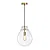 PENDENTE SKYLIGHT SKY-3039TS TOMMY Ø21,5CMX29,5CM DOURADO E VIDRO TRANSPARENTE E-27 - Imagem 1