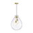 PENDENTE SKYLIGHT SKY-3039TM TOMMY Ø40XH52CM DOURADO E VIDRO TRANSPARENTE E-27 - Imagem 1