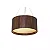 PENDENTE  FOX LUSTRES 580 CILÍNDRICO  Ø40X21CM MADEIRA E ACRÍLICO - Imagem 1