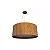 PENDENTE  FOX LUSTRES 590 CILÍNDRICO Ø70X21CM MADEIRA E ACRÍLICO - Imagem 2
