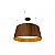PENDENTE FOX LUSTRES 100 CÔNICO Ø53X23CM MADEIRA E ACRÍLICO - Imagem 1
