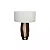ABAJUR FOX LUSTRES 5303 BARRIL 57XØ40CM MADEIRA E TECIDO - Imagem 1