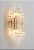 ARANDELA SINDORA DCB00252 22×55CM E14×2 METAL+CRISTAL DOURADO - Imagem 2