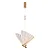 PENDENTE SINDORA DCD00231 2 M D/CABO 22×22CM 6W 3000K BIVOLT METAL DOURADO ACRILICO - Imagem 1