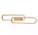 ARANDELA SINDORA DCB03071 DE PAREDE LED 3000K 38W BIVOLT 15X60CM METAL E SILICONE DOURADO - Imagem 1