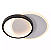 ARANDELA  SINDORA DCB03055 DE PAREDE LED 3000K 20W BIVOLT 24X24X5CM METAL E SILICONE BRANCO E PRETO - Imagem 1