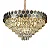 LUSTRE NITROLUX LTR-018 DOURADO Ø800x1200MM CRISTAL METAL E14X16 - Imagem 3