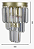 ARANDELA NITROLUX LA-002M 320x200x120MM METAL E CRISTAL E14X1 - Imagem 3