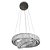 LUSTRE NITROLUX LTP-002 MULTITEMPERATURAS CRISTAL VIDRO E METAL 370x250x1000mm - Imagem 1