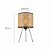 LUMINÁRIA DE MESA NITROLUX CAPRI-002 VIME SINTÉTICO E METAL E27X1 Ø200x370mm - Imagem 2