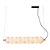 PENDENTE BELLA ML018 CLOUD BRANCO/ DOURADO 18X109X18CM 40W 3000K 2200LM - Imagem 1
