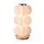 ABAJUR BELLA ML019 CLOUD BRANCO/ DOURADO 18X18X35 15W 3000K 796LM - Imagem 1