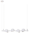 PENDENTE BELLA GN003S MUFFIN BRANCO 88X33X13CM 4X7 5W 3000K 2000LM - Imagem 1