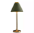 ABAJUR BELLA MV003GR PICCOLO VERDE E DOURADO 23X58CM 1X40W E27 - Imagem 1