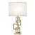 ABAJUR BELLA GL021G BALANCE DOURADO 19X16X48CM 1X40W E27 CUPÚLA EX2011BR - Imagem 1