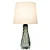 ABAJUR BELLA GL027S MURANO CROMADO 16X50CM 1X40W E27 CUPULA AL002W 37,5X50CM - Imagem 1