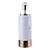 ABAJUR BELLA GL001GW MARMO DOURADO E BRANCO 12X39 1XE27 40W CUPULA AL002W - Imagem 2