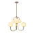 PENDENTE BELLA LOT1PD01LT079 LOTUS LATÃO/ OPALINO 79X67 6XE27 BOLINHA - Imagem 1