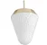 PENDENTE BELLA HOB1PD01OP023 HOB OPALINO/ DOURADO 23X24CM E-27 - Imagem 2