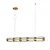 PENDENTE BELLA GLA1PD01TR100 GLACIES TRANSPARENTE E DOURADO 1XLED 20W - Imagem 1
