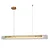 PENDENTE BELLA MAC1PD01TR120  MACCHIATO TRANSPARENTE E DOURADO 1XLED 20W - Imagem 1