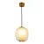 PENDENTE BELLA FRI1PD01JT024 FRISO JATEADO E DOURADO 1XE27 BULBO MAX 40W - Imagem 1