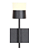 ARANDELA BELLA JUG1AR01PT008 JUGGLE PRETO/ BRANCO 7,3X8X18,4CM 6W 3000K - Imagem 1