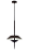 PENDENTE BELLA FLU1PD01CZ030 FLUGO CINZA 30X50X 10W 3000K - Imagem 1