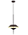 PENDENTE BELLA FLU1PD01MA030 FLUGO MARROM 30X50CM 1XLED INTEGRADO 10W 3000K 600LM IP20 - Imagem 1