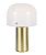 ABAJUR PIL1AB01DR024 PILZ DOURADO/ BRANCO 24X35,5CM 1XE-27 - Imagem 1