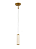 PENDENTE BELLA OC023G  FLUTE DOURADO 7X22,7CM 1X7W 3000K 525LM LED - Imagem 1