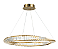 PENDENTE BELLA DW012S  INIS DOURADO E TRANSPARENTE 80X8CM 1X72W 3000K 2705LM LED - Imagem 1