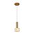 PENDENTE NORDECOR 2923  DUFI G9 OURO CHAMPAGNE MARMORE - Imagem 1