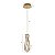 PENDENTE NORDECOR 2740 LED CRISTAL LEZIE IN C/32CM 21W 3000K OURO BRILHO - Imagem 2