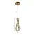 PENDENTE NORDECOR 2741 LED CRISTAL LEZIE IN C/45CM 33W 3000K OURO BRILHO - Imagem 2