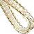 PENDENTE NORDECOR 2741 LED CRISTAL LEZIE IN C/45CM 33W 3000K OURO BRILHO - Imagem 3