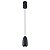 PENDENTE NORDECOR 2858 LED LAJU 7W 3000K PRETO 12X06 - Imagem 1