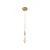 PENDENTE NORDECOR 2409 LED LEAH 3W 3000K DOURADO - Imagem 2