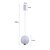 PENDENTE NORDECOR 2699 LED MUNA 7W 3000K BRANCO - Imagem 2