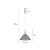 PENDENTE NORDECOR 2693 LED THOM 7W 3000K BRANCO - Imagem 2