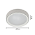 PLAFON NORDECOR 2212 LED MENY BRANCO 50CM 35W 3000K - Imagem 2