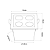 SPOT NORDECOR 6732 EMBUTIR DOWNLIGHT POWERUS 35° 8W 3000K IRC>90 BR - Imagem 2