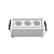 SPOT NORDECOR 6731 DOWNLIGHT EMBUTIR POWERUS DIR 35° 6W 3000K IRC>90 BR - Imagem 1