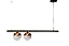 PENDENTE USINA 16570/2 SNOOKER 140X875X200MM PRETO C/ COBRE E-27 G45 - Imagem 1