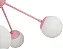 PENDENTE USINA 16732/8 DANÇA ROSÊ C/ GLOBO LEITOSO Ø670X560MM G9 - Imagem 2