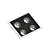 SPOT SAVE ENERGY SE-330.2901 EMBUTIR MR16 QUADRUPLO FACE RECUADA PRETO/BRANCO GU10 - Imagem 1