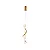 PENDENTE SINDORA QD05306 METAL DOURADO E SILICONE MULTITEMPERATURA 42X11X11CM - Imagem 1