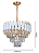 LUSTRE SINDORA DCD06593 METAL BRANCO/ CRISTAL TRANSPARENTE Φ40X29CM E14X5 - Imagem 2